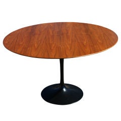 Eero Saarinen For Knoll Round Oak Dining Table