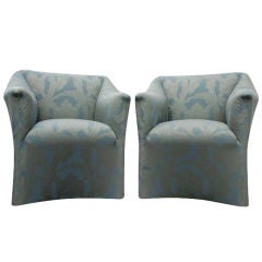 Pair Of Mario Bellini For Cassina Tentazione Lounge Chairs