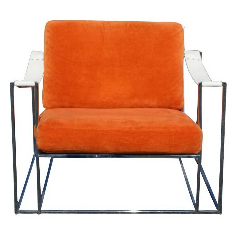 American Pair Of Milo Baughman Lounge Chairs