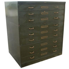 Vintage Industrial Corry Jamestown Steel File Cabinet