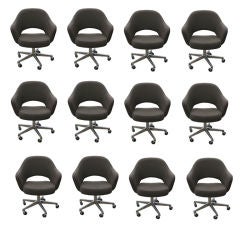 Twelve Eero Saarinen For Knoll Executive Arm Chairs