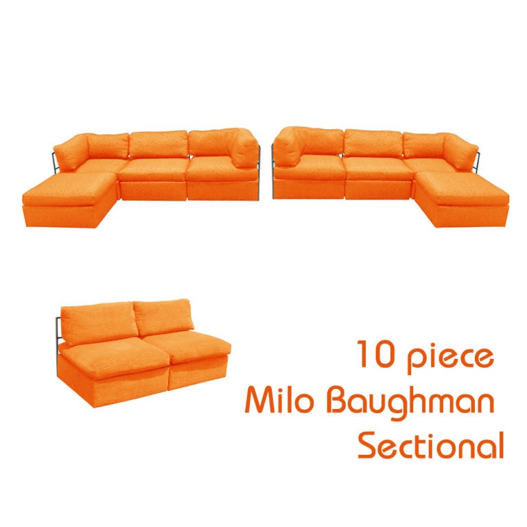 Milo Baughman For Thayer Coggin Ten Piece Sectional