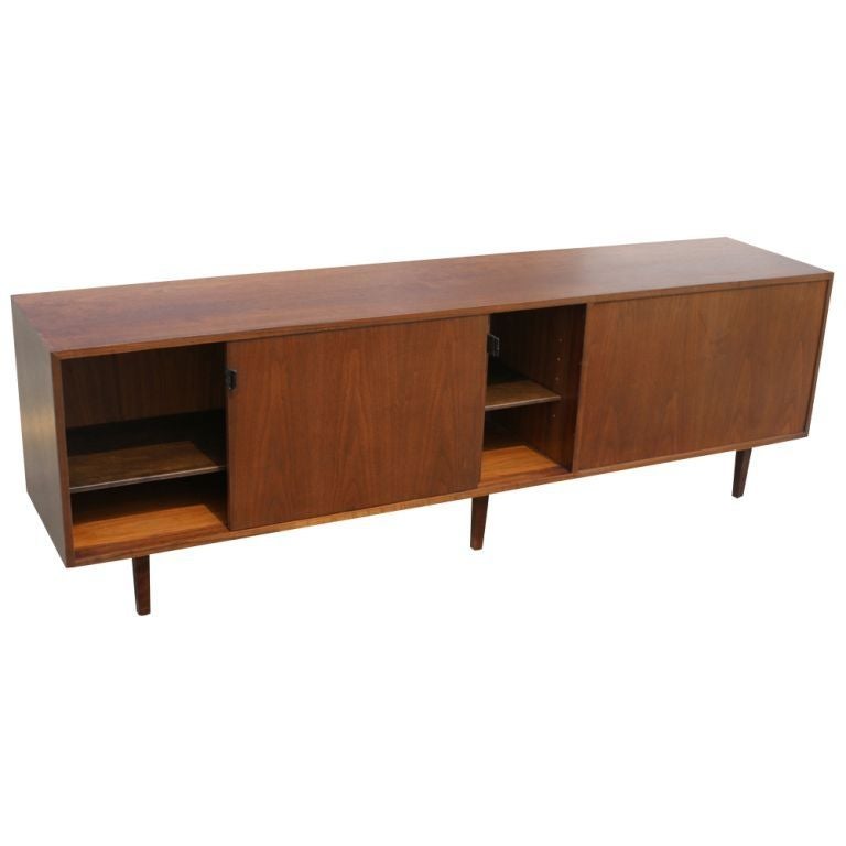 Florence Knoll For Knoll Unusual Walnut Buffet Credenza