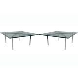 Pair Of Mies Van Der Rohe For Knoll Barcelona Tables