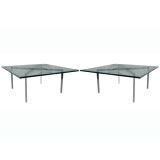 Pair Of Mies Van Der Rohe For Knoll Barcelona Tables