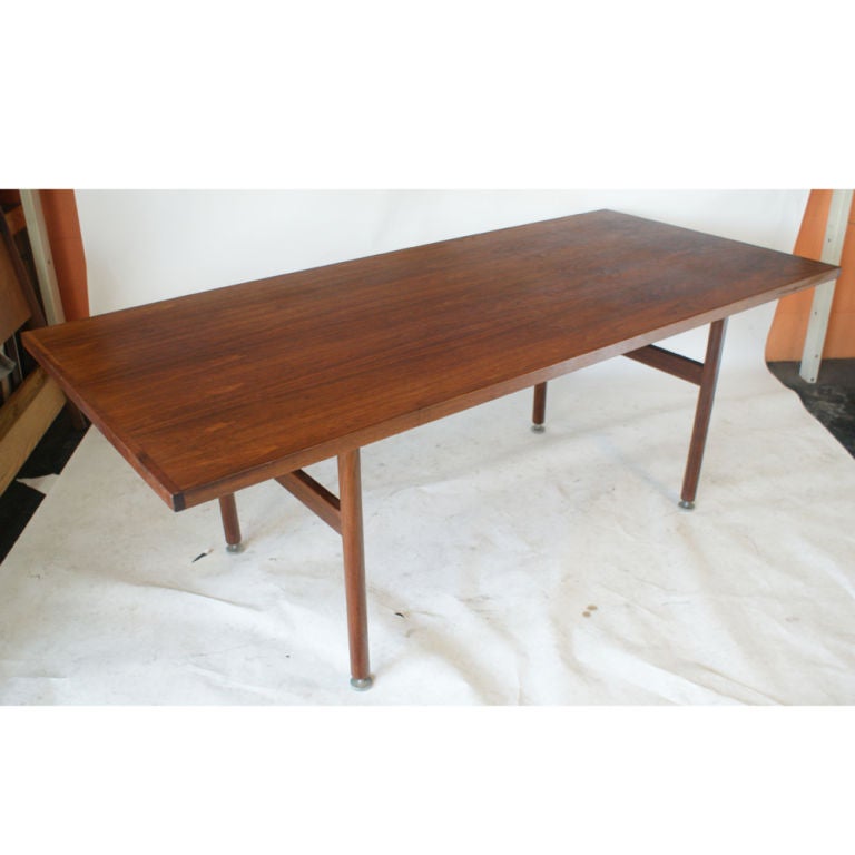 Jens Risom Walnut Dining Table