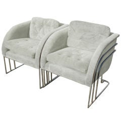 Pair of Arm Chairs by Milo Baughman for Thayer Coggin