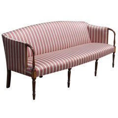 Traditional Striped Sofa