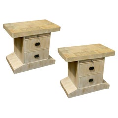 Pair of Vintage Nightstands in the Manner of James Mont