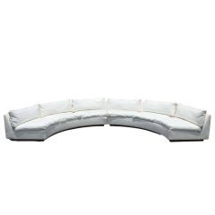 Used Milo Baughman For Thayer Coggin Semi-Circular Sectional Sofa