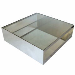 Joe D'Urso For Knoll Stainlee Steel Coffee Table
