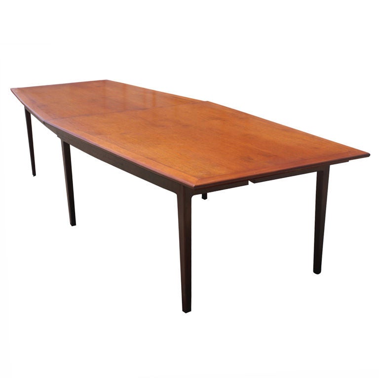 Florence Knoll For Knoll Walnut Conference Dining Table at 1stDibs