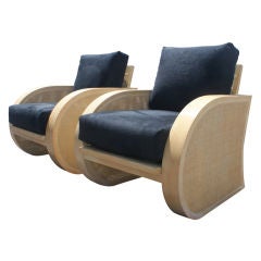 Pair Of Jay Spectre For Century Furniture Lounge Chairs