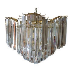 Vintage Brass & Lucite Chandelier