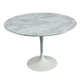 Eero Saarinen For Knoll Round Marble Dining Table