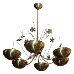 Nineteen Fifties Chandelier In The Manner Of Paavo Tynell