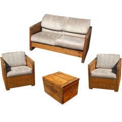 Four Piece Used Crate Seating Group