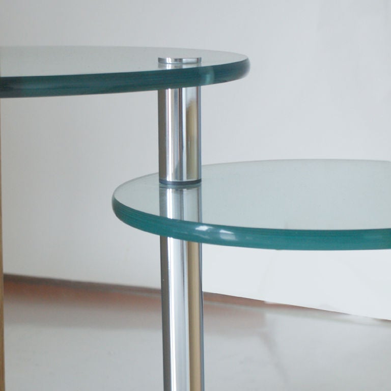 American Jay Spectre For Century Furniture Oak And Glass Side Table