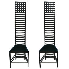 Paire de chaises Hill House Charles Rennie Mackintosh par Cassina