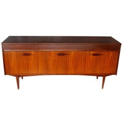 66" Grange French Mahogany Credenza Buffet Cabinet with Bar