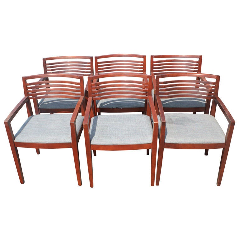 Six Joe And Linda Ricchio For Knoll Arm Chairs at 1stDibs knoll