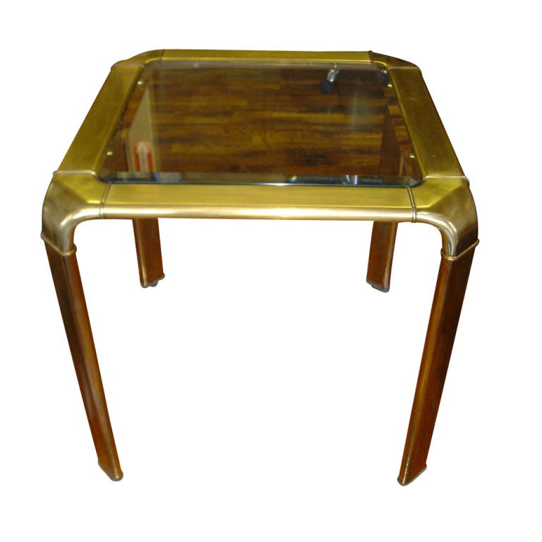 John Widdicomb Brass Side Gaming Table