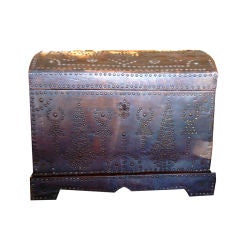 19c Leather Trunk