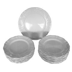 Large Platter and 21 plates