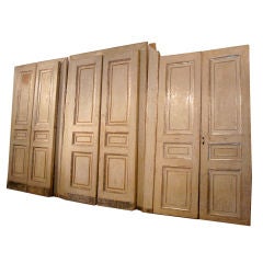 18c Italian Painted and Silver leaf Doors and Frames