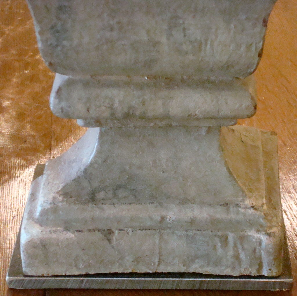 Wood Pair of 18c Fragment Lamps