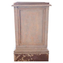 Pedestal in bois made from 19c wood