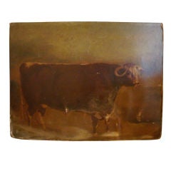 19c Tableau in "Huile de Vache" oil of cow 19c Tableau in "Huile de Vache" oil of cow