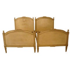 French Louis XVI Style Pair of Twin Beds