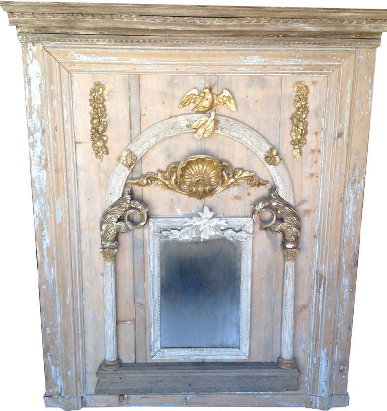 Italian Trumeau Mirror, Comprised of 18th & 19th Century Architectural Elements 5