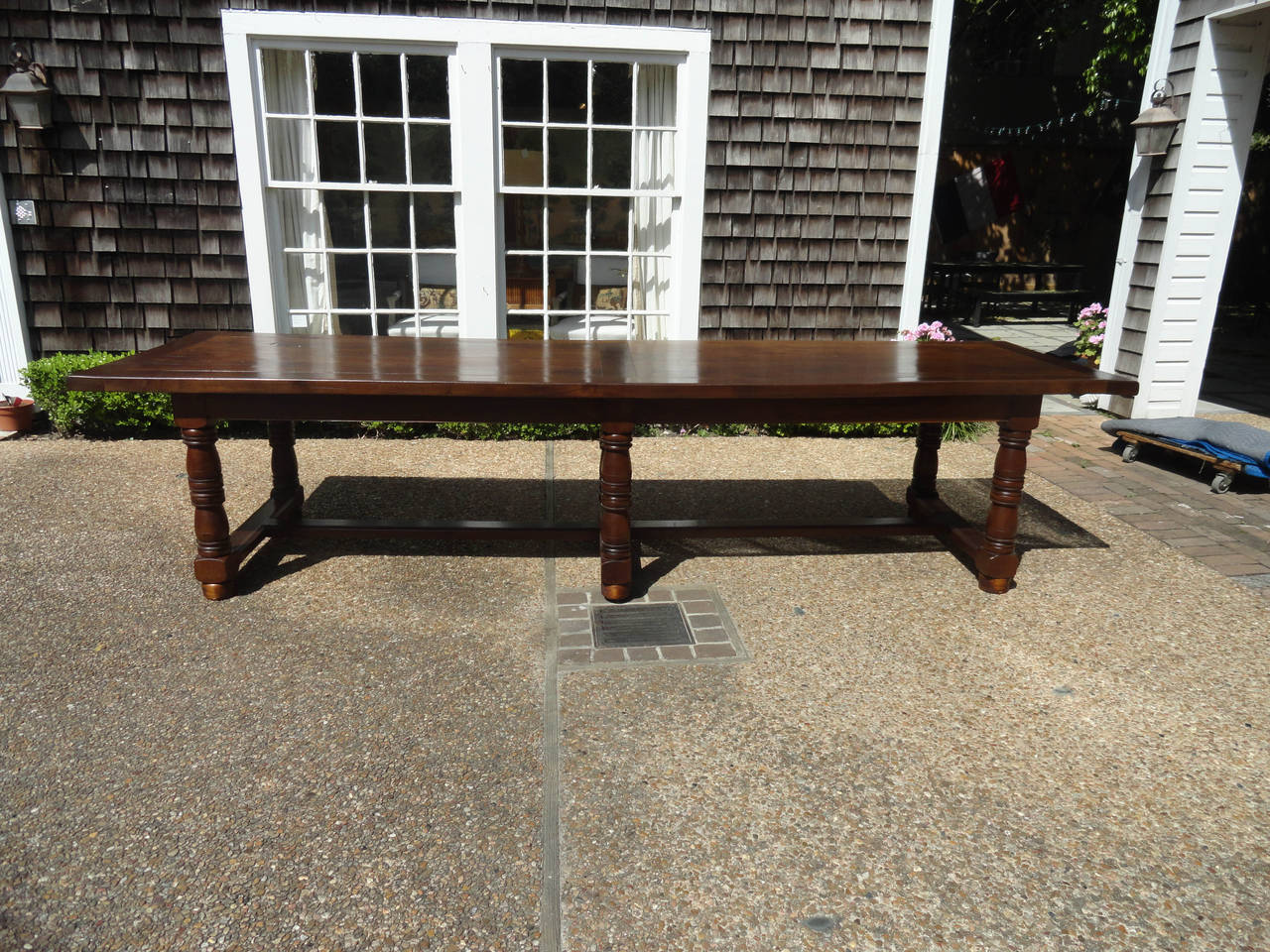 19th Century French Trestle Table from Provence In Excellent Condition In Houston, TX