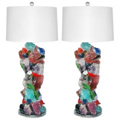 Rock Candy Sofa Table Lamps by Swank Lighting