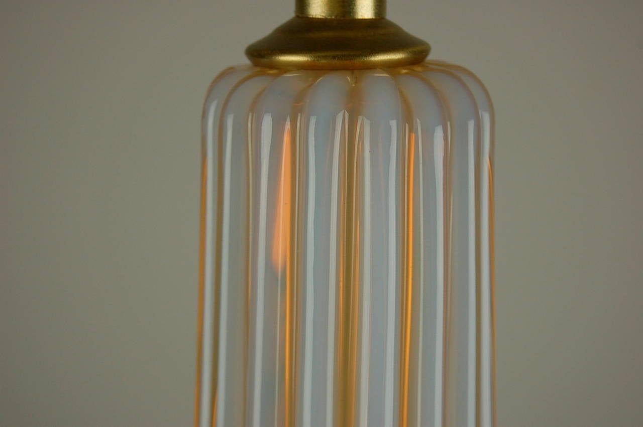 Mid-20th Century Imposing Vintage Murano Lamp in Peaches and Cream