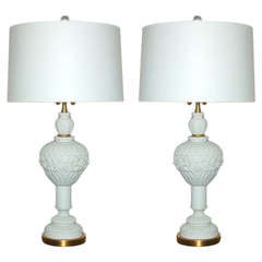 Pair of Vintage Blanc de Chine by The Marbro Lamp Company