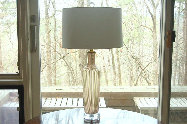 Pair of Murano Lamps a la Beverly Hills Hotel