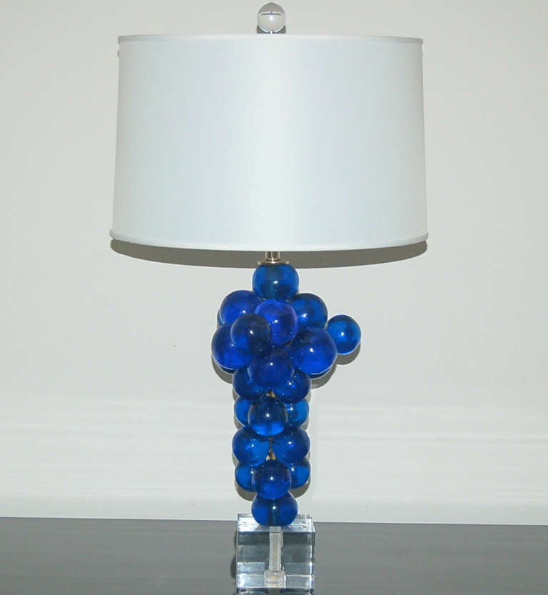 Pair of Vintage Resin Bubble Lamps by Silvano Pantani, 1966