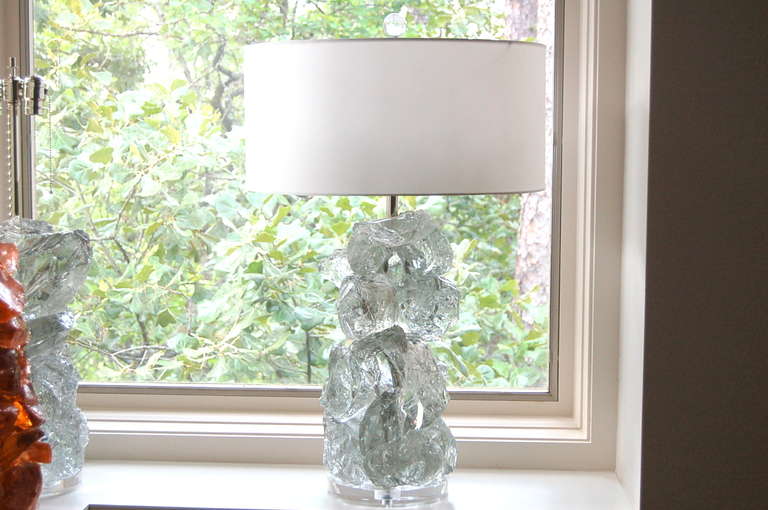 Clear Rock Candy Lamps by Swank Lighting