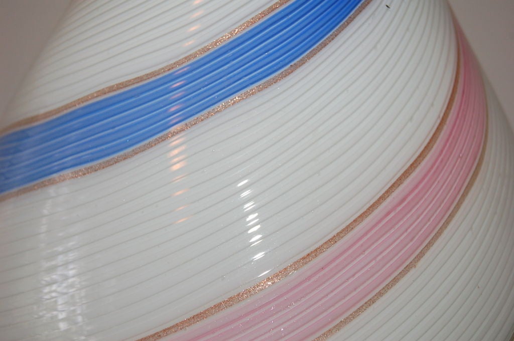 Murano Glass Dino Martens - Rainbow Swirl Vintage Murano Lamp
