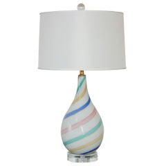 Dino Martens - Rainbow Swirl Vintage Murano Lamp