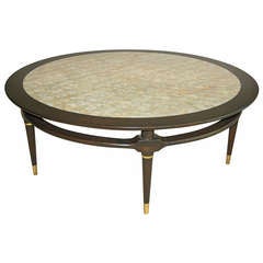 Capiz Shell-Topped Coffee Table, 1964, Monteverdi-Young