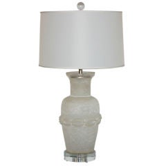Cendese Vintage Murano Lamp with Scavo Finish
