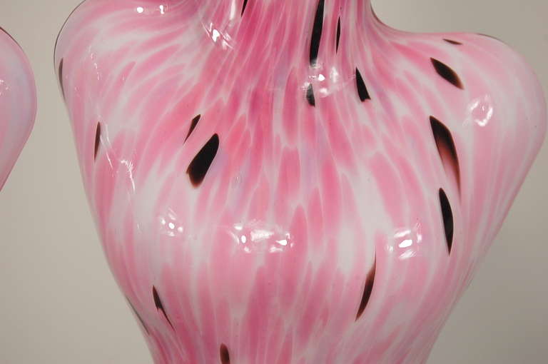 20th Century Pink Lady Murano Venus De Milo Lamps