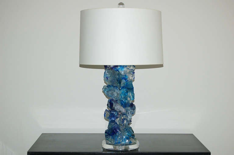 Cobalt Rock Candy Lamps by Swank Lighting