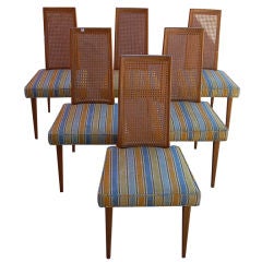 Harvey Probber Striped Dining Chairs - Set of 6