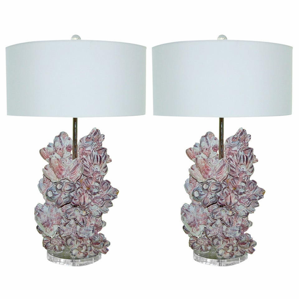 Organic Barnacle Lamps by Swank Lighting For Sale