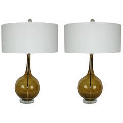 Bronze Murano Table Lamps